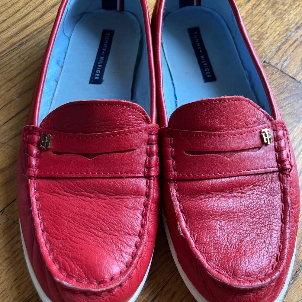 Tommy Hilfiger Red Loafers 8M